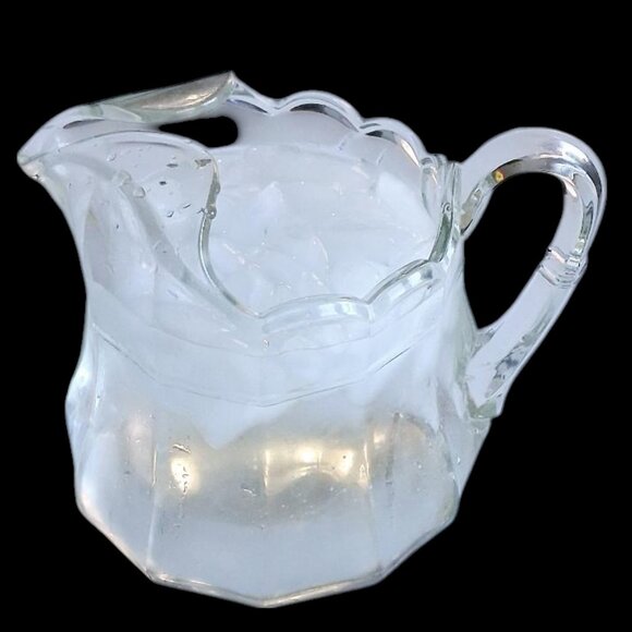 Antique EAPG US Glass Colonis #15145 Panel & Band Pitcher w/Ice Lip - Picture 2 of 9